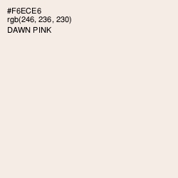 #F6ECE6 - Dawn Pink Color Image